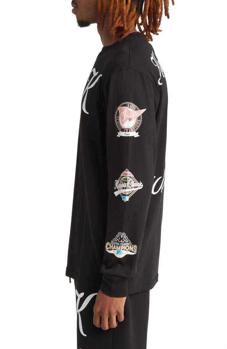 KAPPA Long Sleeve Cotton Graphic T-Shirt, Alternate, color,