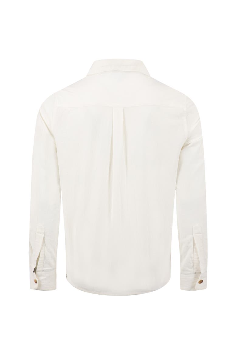 Geoffery Long Sleeve Textured Shirt, Alternate, color, Dusty White