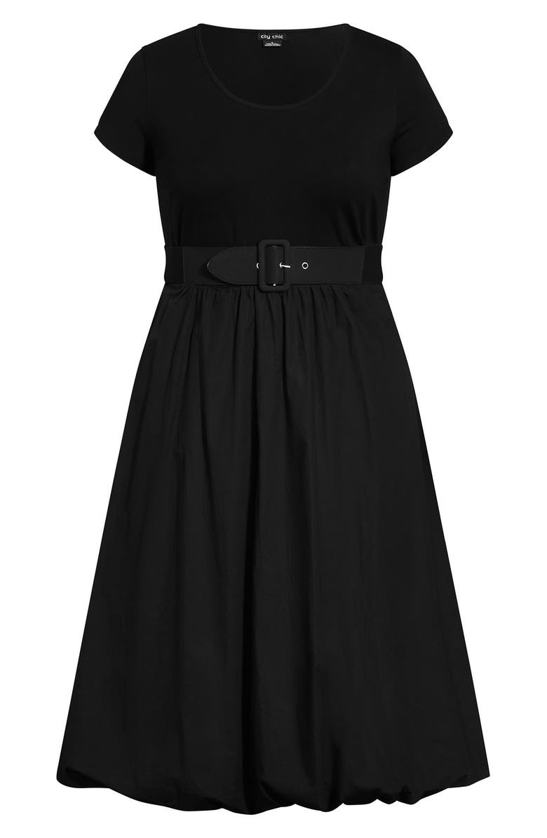 City Chic Paris Days Belted Midi Dress, Alternate, color,