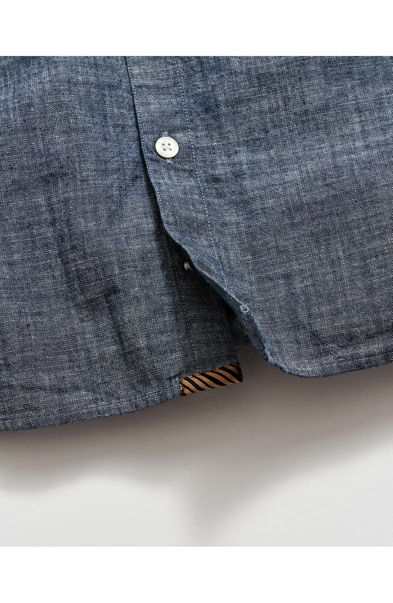 Billy Reid Pickwick Organic Cotton Chambray Button-Up Shirt, Alternate, color,