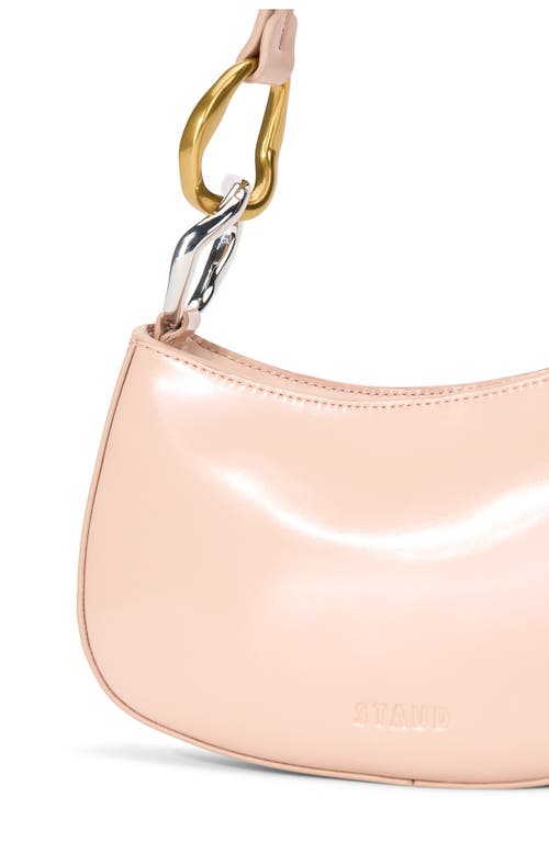 Staud Ollie Leather Shoulder Bag In Pink