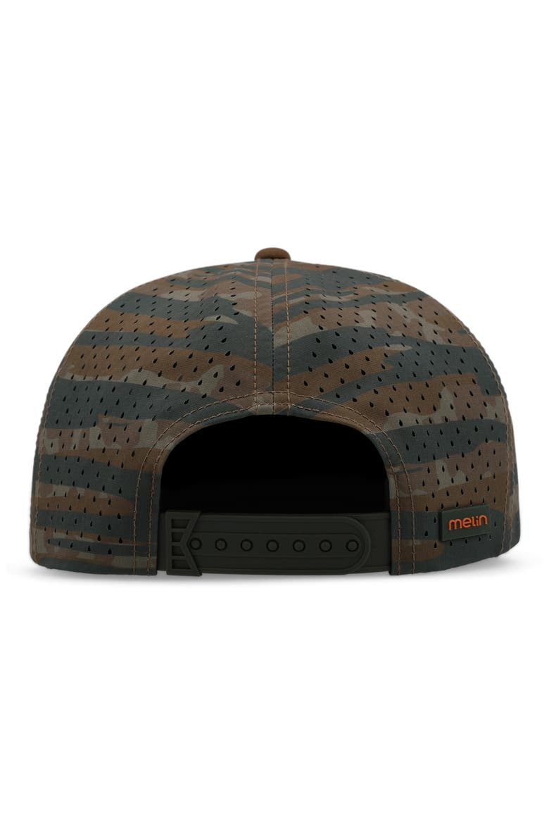Hydro Coronado Brick Camo Snapback Hat, Alternate, color, EVERGLADE CAMO