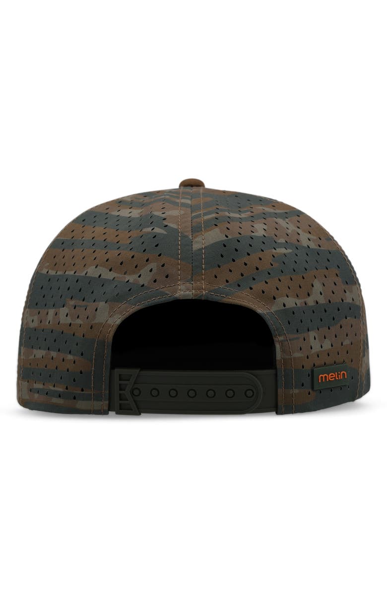 Melin Hydro Coronado Brick Camo Snapback Hat, Alternate, color, Everglade Camo