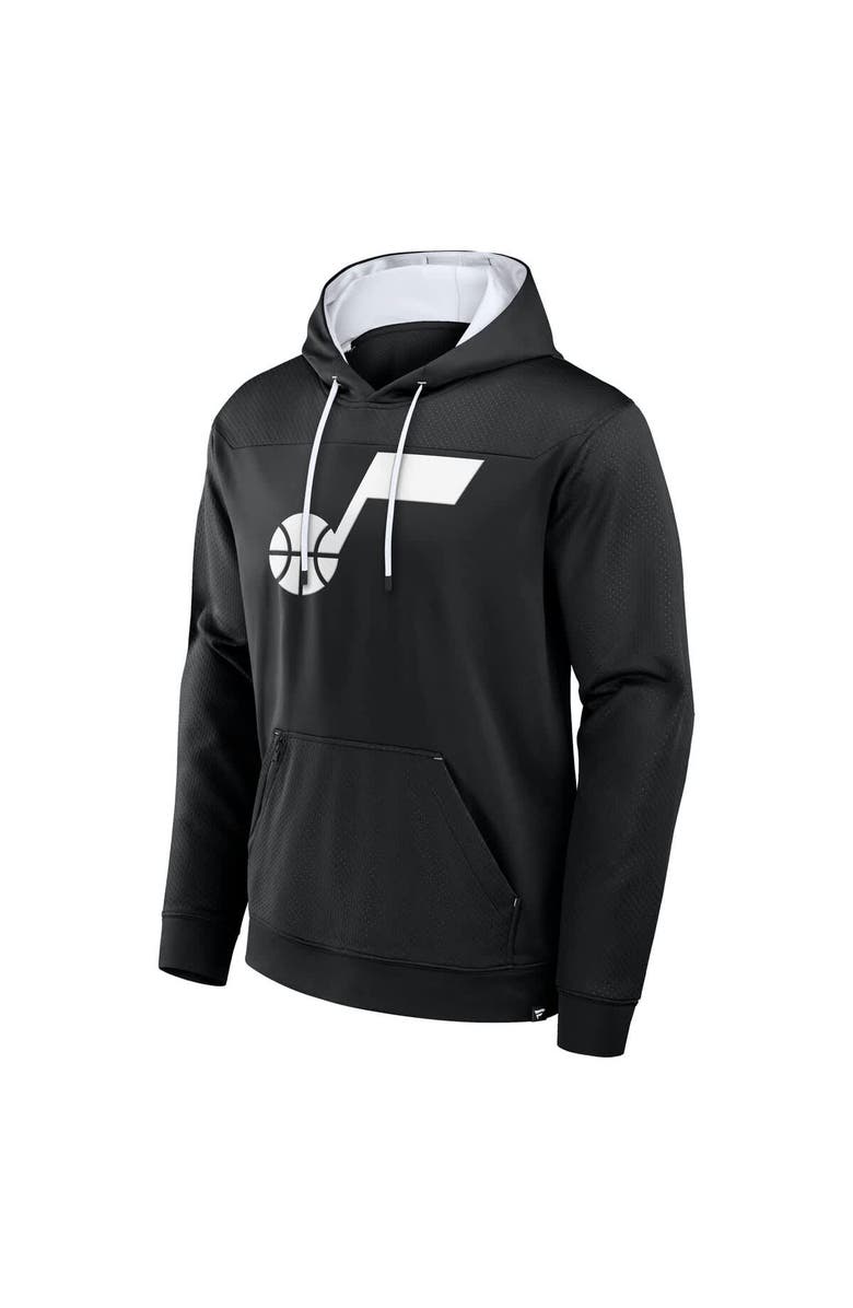 FANATICS Men's Fanatics  Black Utah Jazz Reserve Defender Pullover Hoodie, Alternate, color, 
