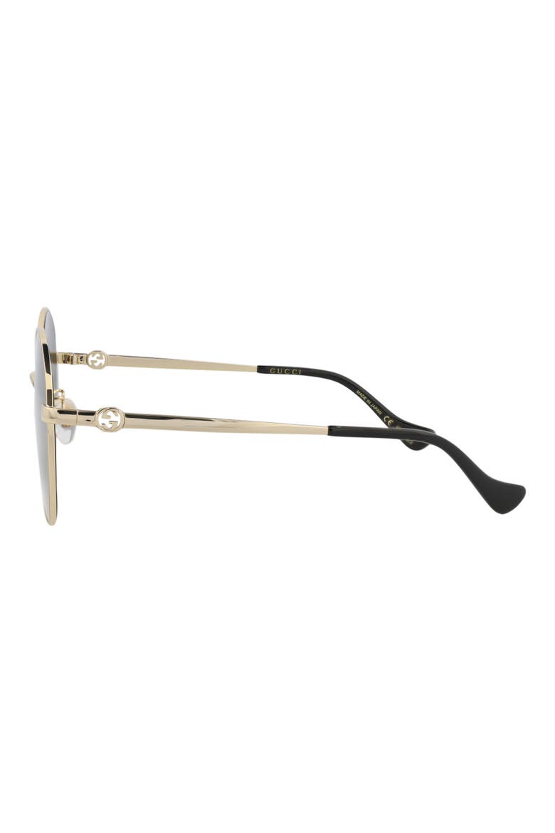 Novelty 59mm Round Sunglasses, Alternate, color, GOLD GOLD GREY