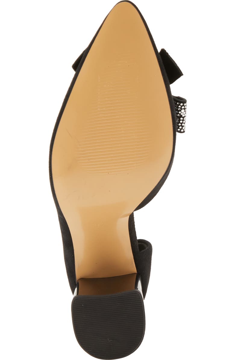 AZURA BY SPRING STEP Keala Half d'Orsay Pointed Toe Pump, Alternate, color, Black Suede