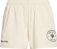 Sporty & Rich Eden Crest Cotton Disco Shorts