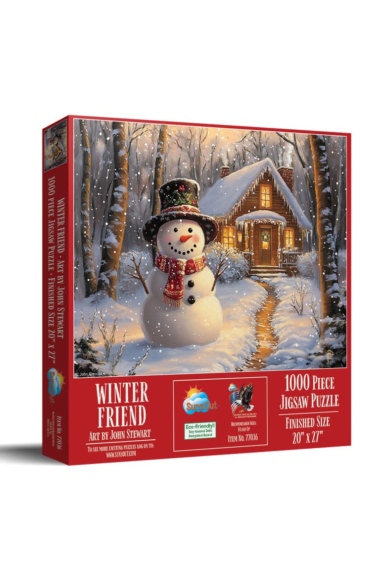 Winter Friend 1000 piece Jigsaw Puzzle for Adults, Main, color, Multicolor