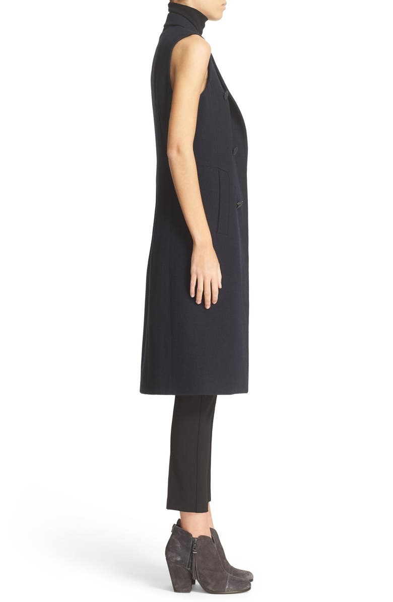 rag & bone 'Faye' Longline Double Breasted Wool Blend Vest, Alternate, color,