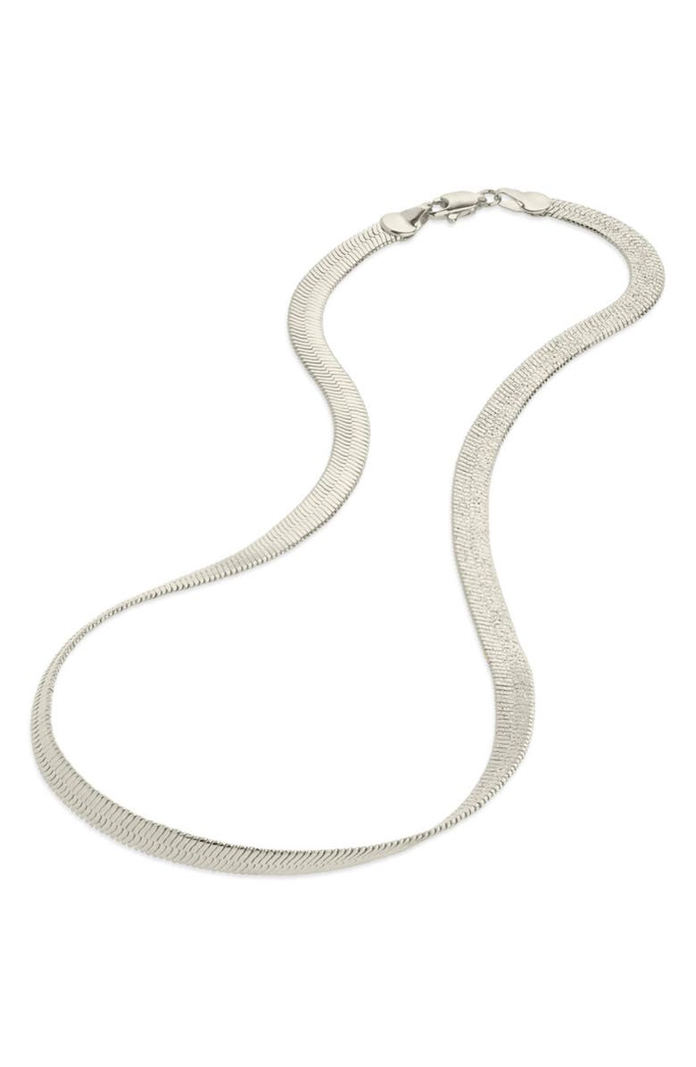 Sterling Forever Bronx Chain Necklace, Alternate, color, Silver