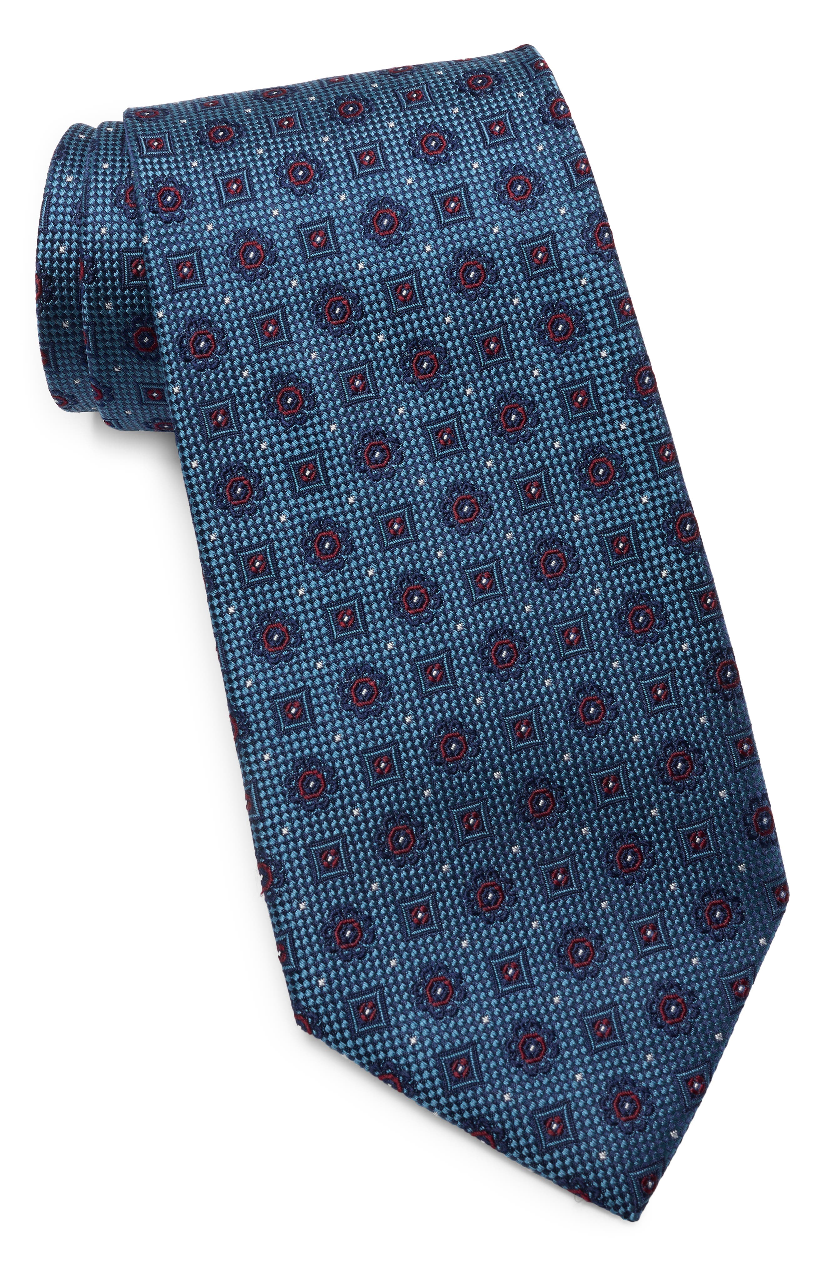 Brooks Brothers Neat Floral Silk Blend Tie