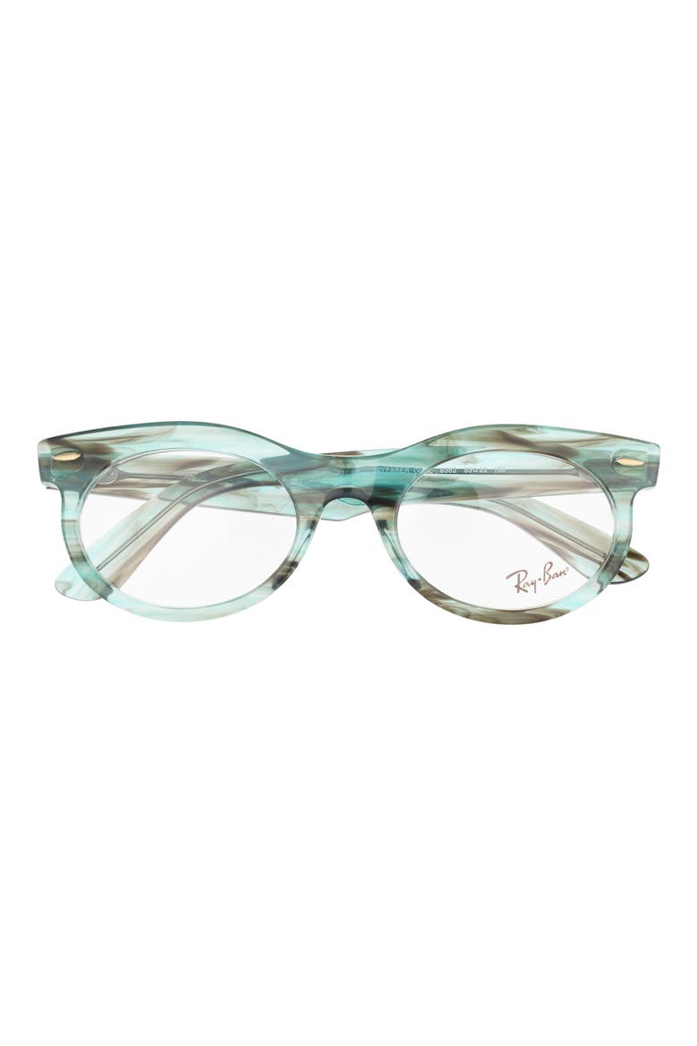 53mm Oval Optical Frames, Main, color, TRANSPARENT GREEN
