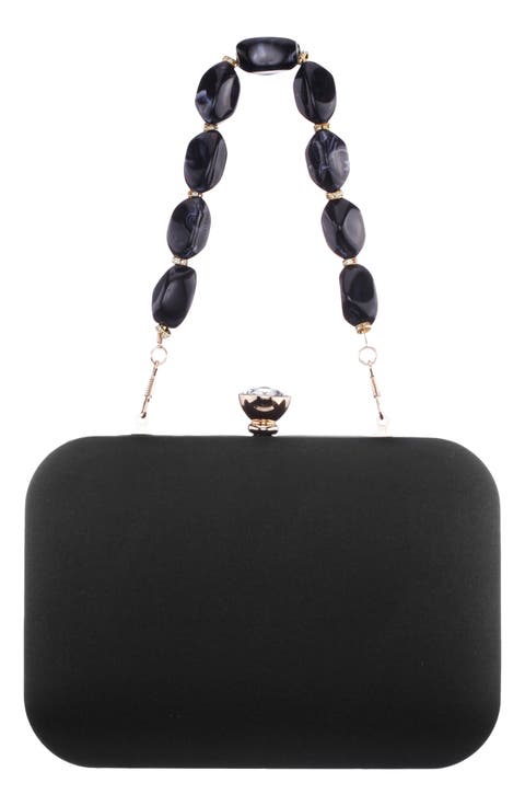 Kaela Beaded Handle Clutch
