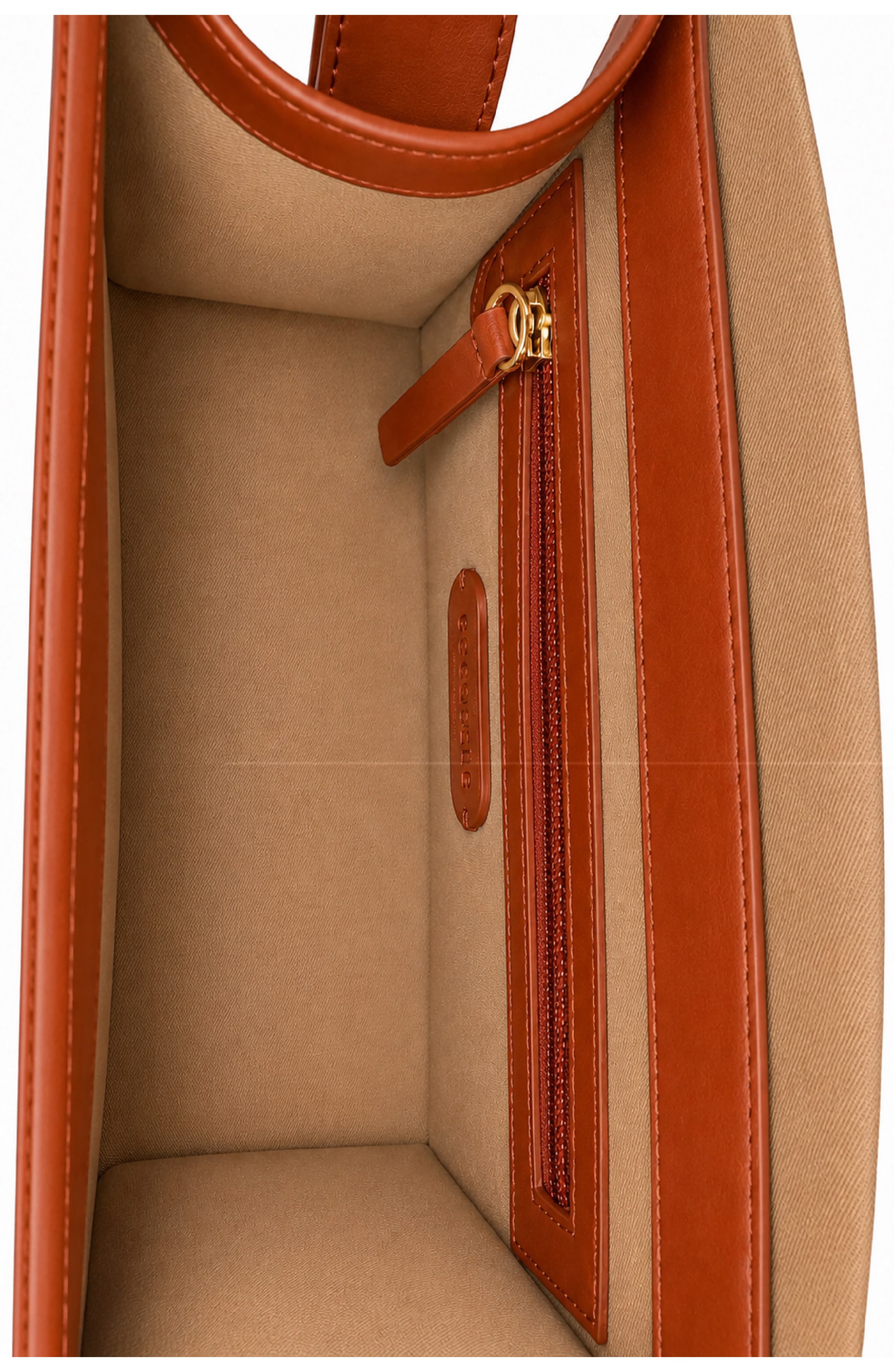Margaux Leather Crossbody Bag, Alternate, color, RUST