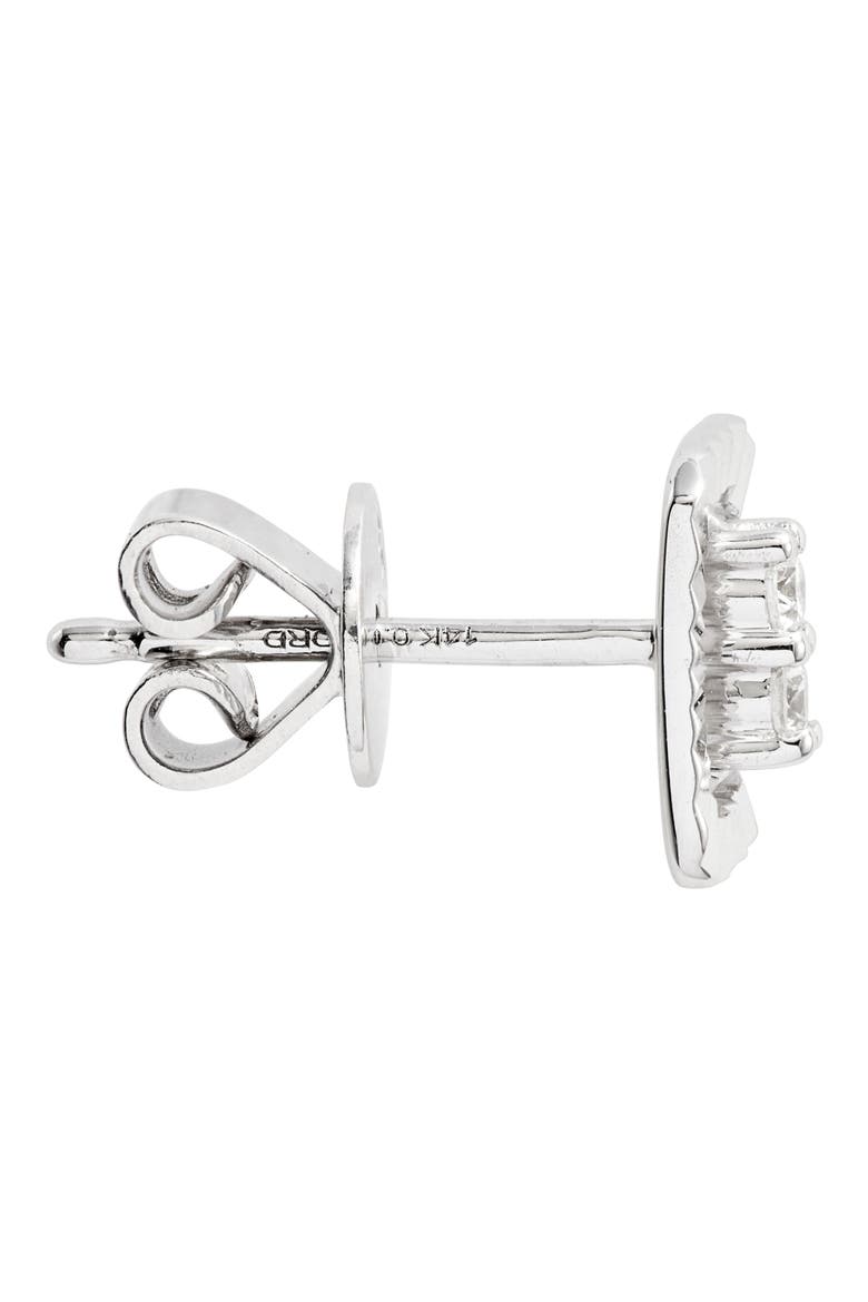 Mikaela Stelle Diamond Rectangle Stud Earrings, Alternate, color, WHITE GOLD