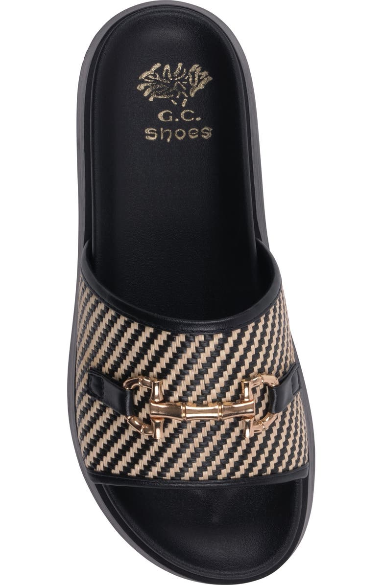 GC SHOES Sari Platform Slide Sandal, Alternate, color, Black