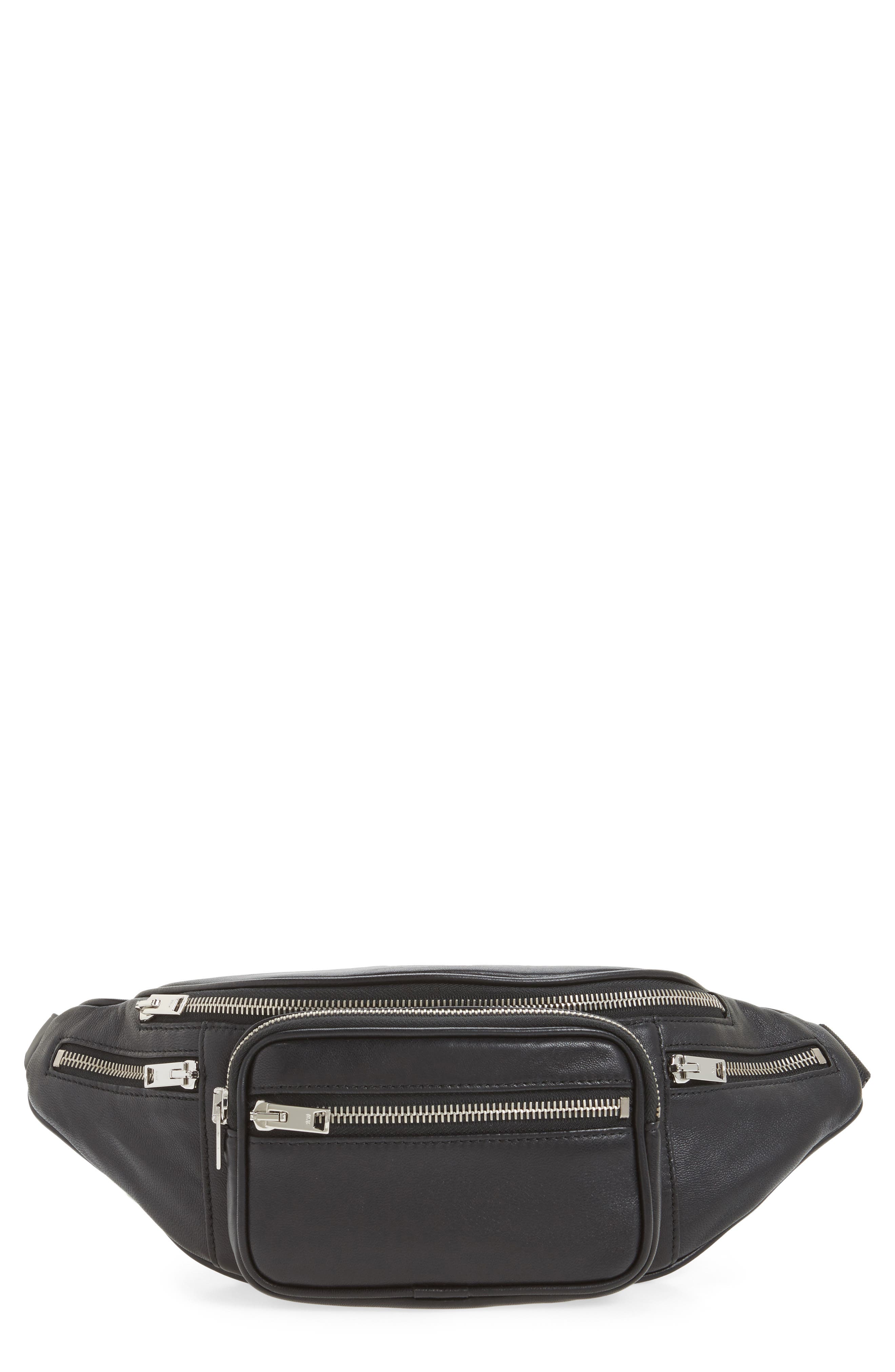 Alexander Wang Washed Leather Fanny Pack, Main, color, 