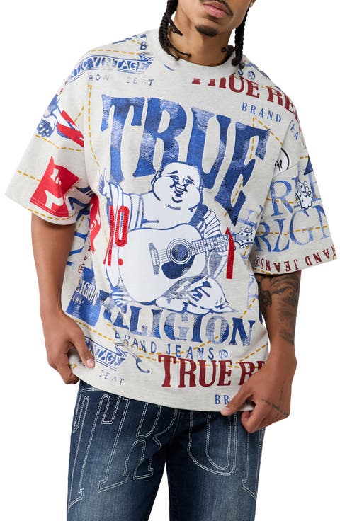 No. 1 Print Oversized Graphic T-Shirt