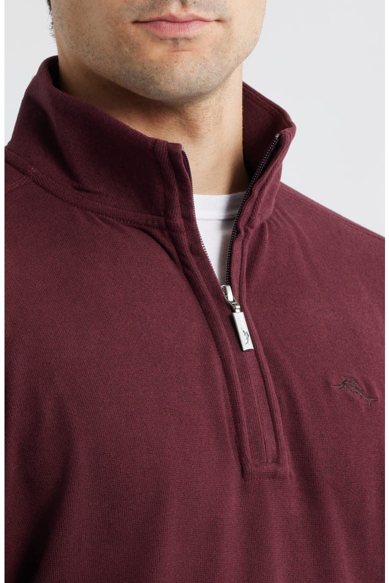 Brighton Point Half Zip Pullover, Alternate, color, PINOT NOIR