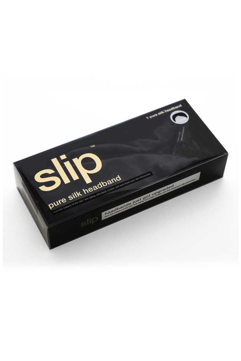 Pure Silk Twist Headband, Alternate, color, BLACK
