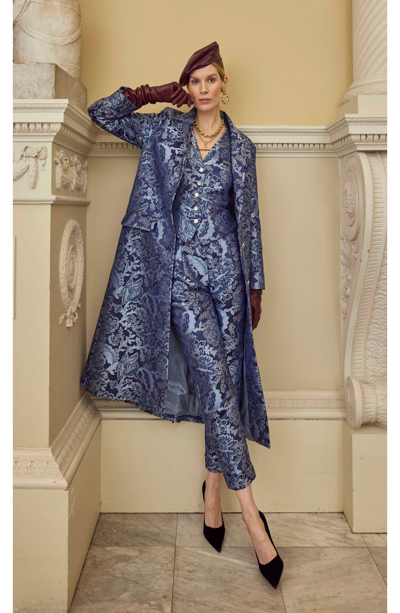 Temperley London Francis Trousers, Alternate, color, Navy