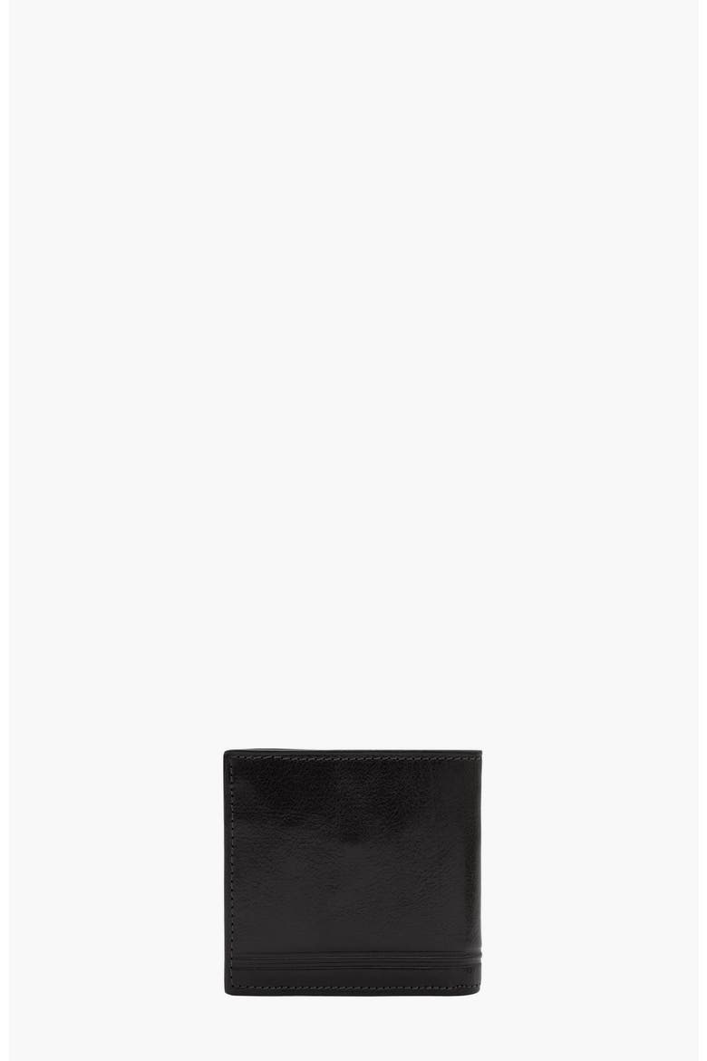 Gentleman Trifold Slim Leather Wallet 554, Alternate, color, Black