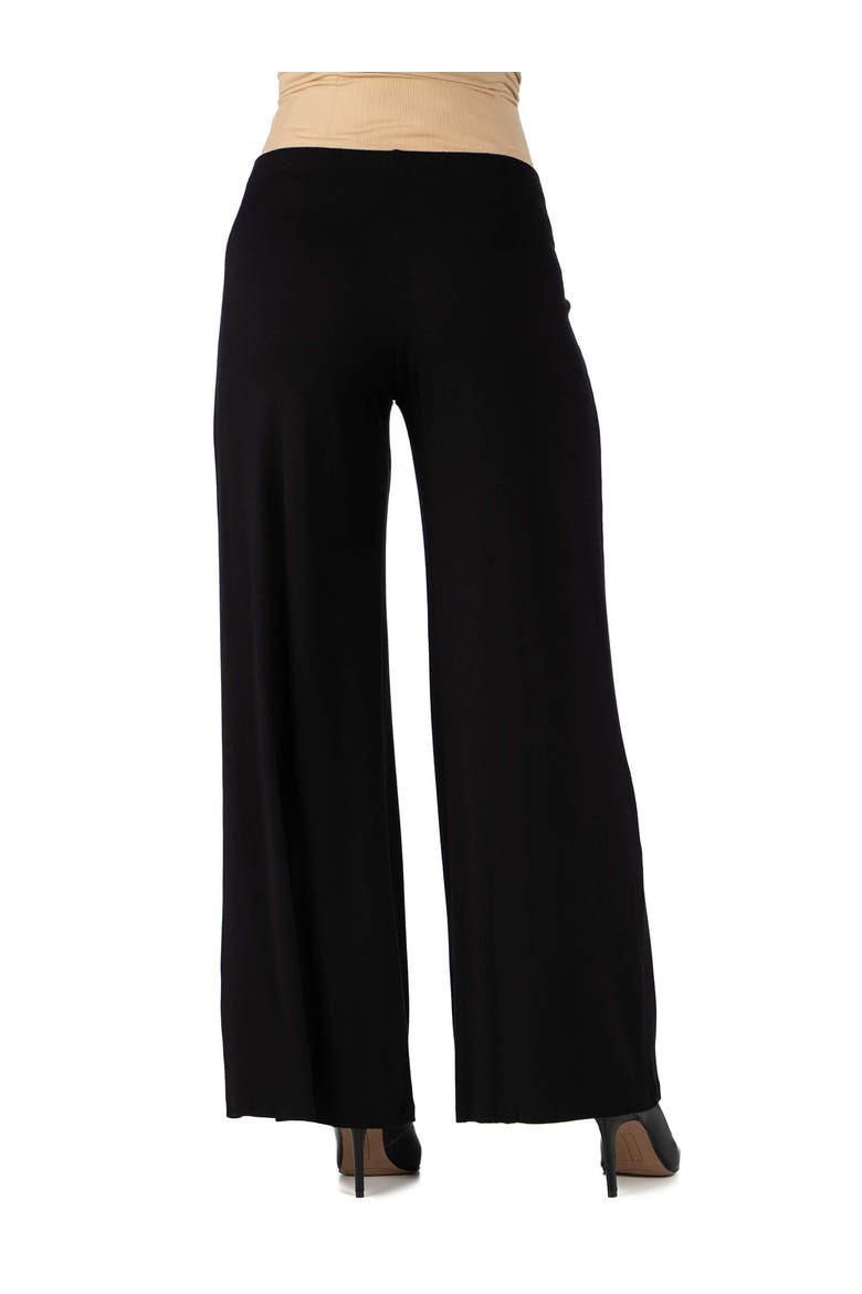 Maternity Solid Color Palazzo Pants, Alternate, color, Black