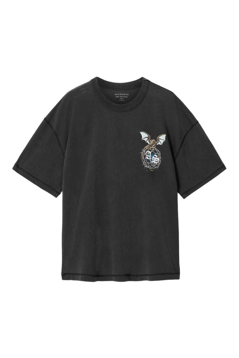 Wyvern Graphic T-Shirt, Main, color, WASHED BLACK