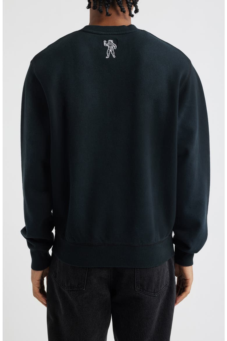 Curve Logo Faded Sweatshirt, Alternate, color, BLACK