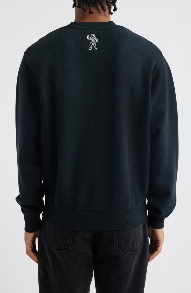 Billionaire Boys Club Curve Logo Faded Sweatshirt, Alternate, color, Black