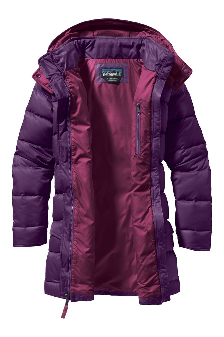 'Down For Fun' Water Repellent Coat, Alternate, color, PANTHER PURPLE