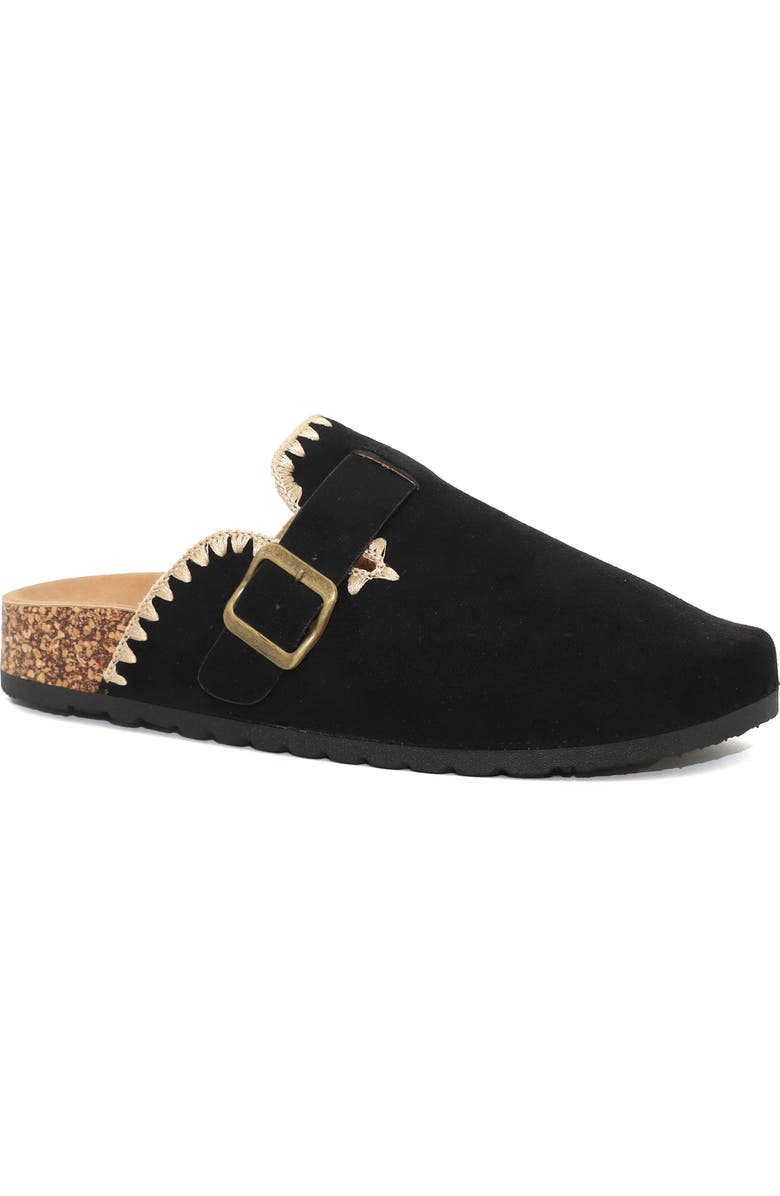 Seven7 Embroidered Trim Clog, Main, color, Black