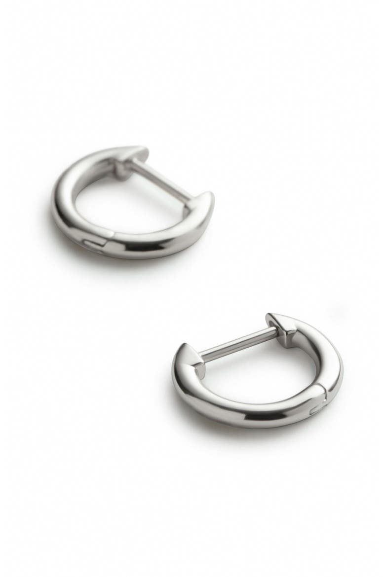 Sterling Silver Mini Huggie Hoops - Mini Huggie Hoops Silver, Alternate, color, Silver