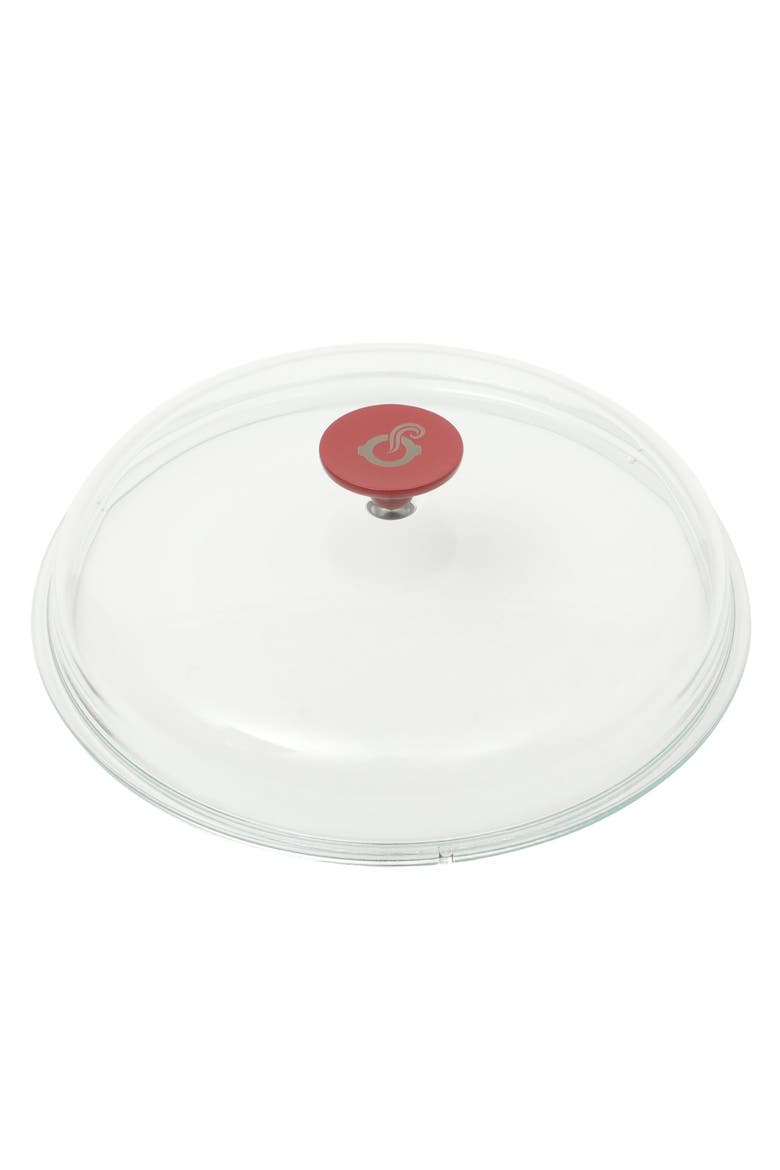 3 Quart Enameled Cast Iron Dutch Oven With Borosilicate Lid, Alternate, color, Red