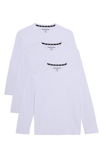 X-ray Xray Kids' 3-pack Long Sleeve Cotton T-shirts In White