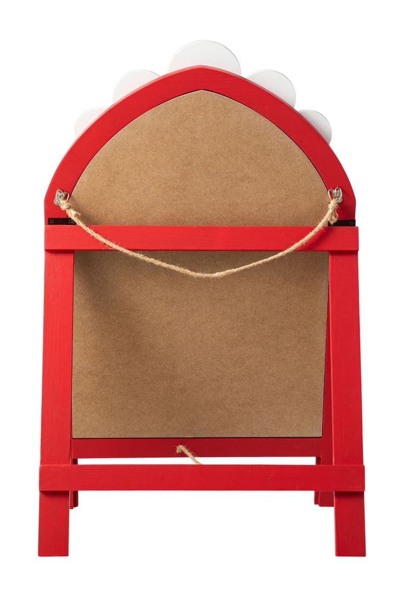 Christmas Wooden Easel Porch Sign, Alternate, color, Red