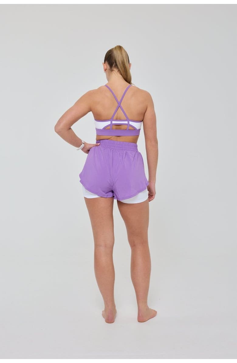 OOSC Elite 2 in 1 Running Shorts - Purple, Alternate, color, Purple