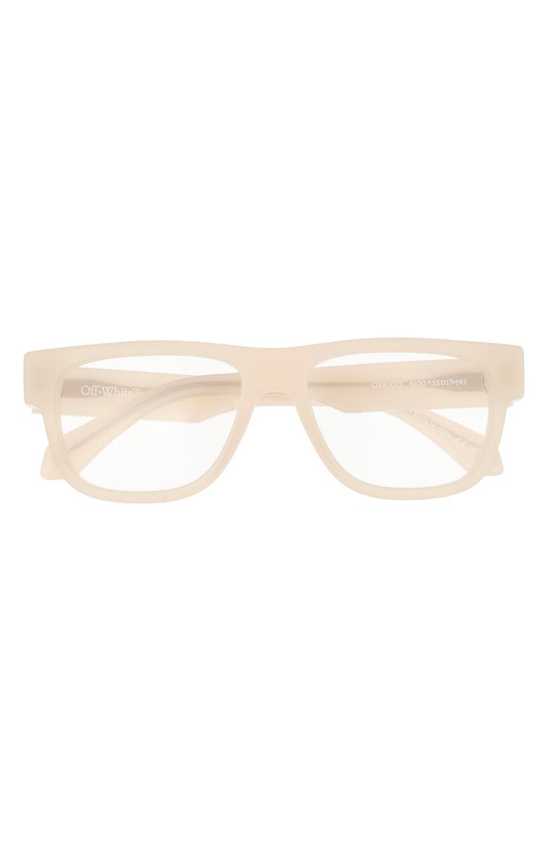 Off-White 7Z 55mm Optical Glasses, Main, color, Beige