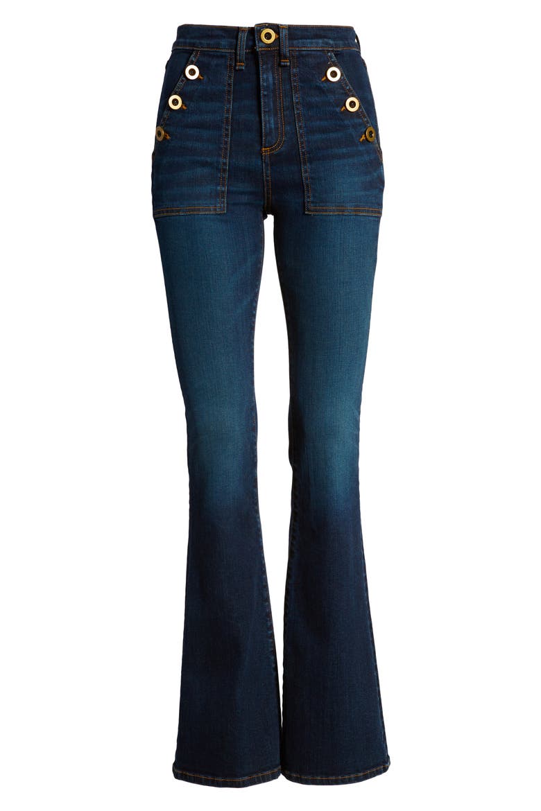 Florence Flare Jeans, Alternate, color, VINTAGE BLUE