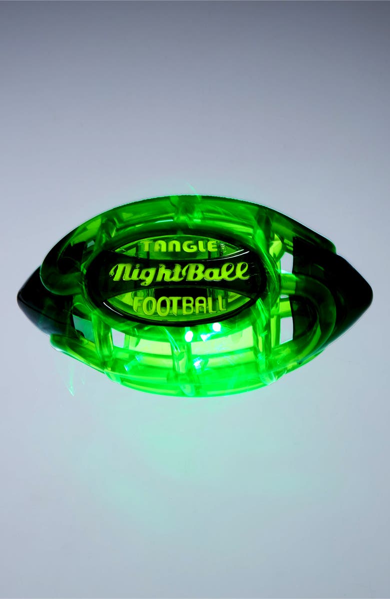 Tangle 'NightBall' Large Football, Alternate, color, Green/ Gray