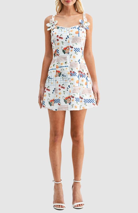 Fruit Print Minidress