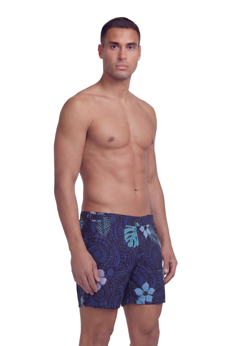 Tropical Fantasy Mens Tailored Swim Short, Alternate, color, TROPICAL FANTASY NAVY