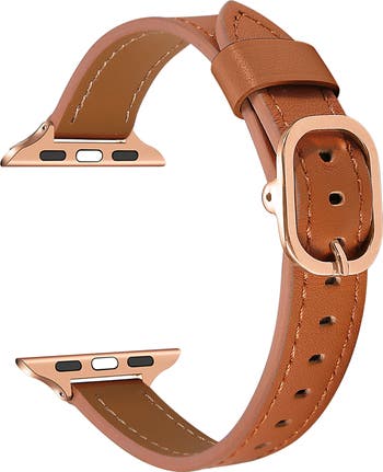 The Posh Tech Carmen Skinny Leather Apple Watch® Watchband Nordstrom