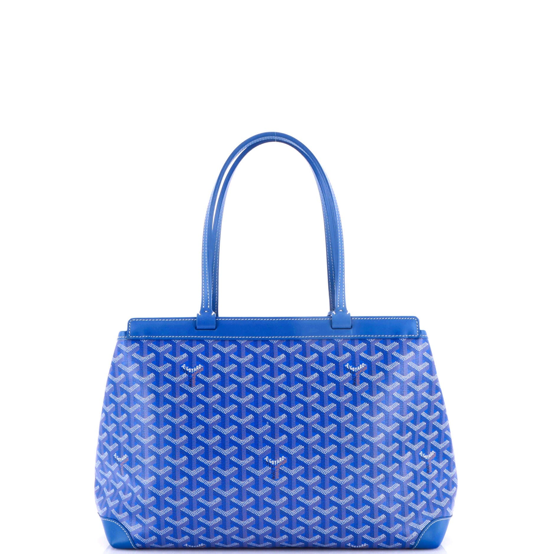 Pre-Owned Goyard Bellechasse Bag Coated Canvas PM, Alternate, color, Blue