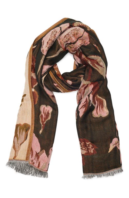 Vince Camuto Bloom Jacquard Scarf In Multi