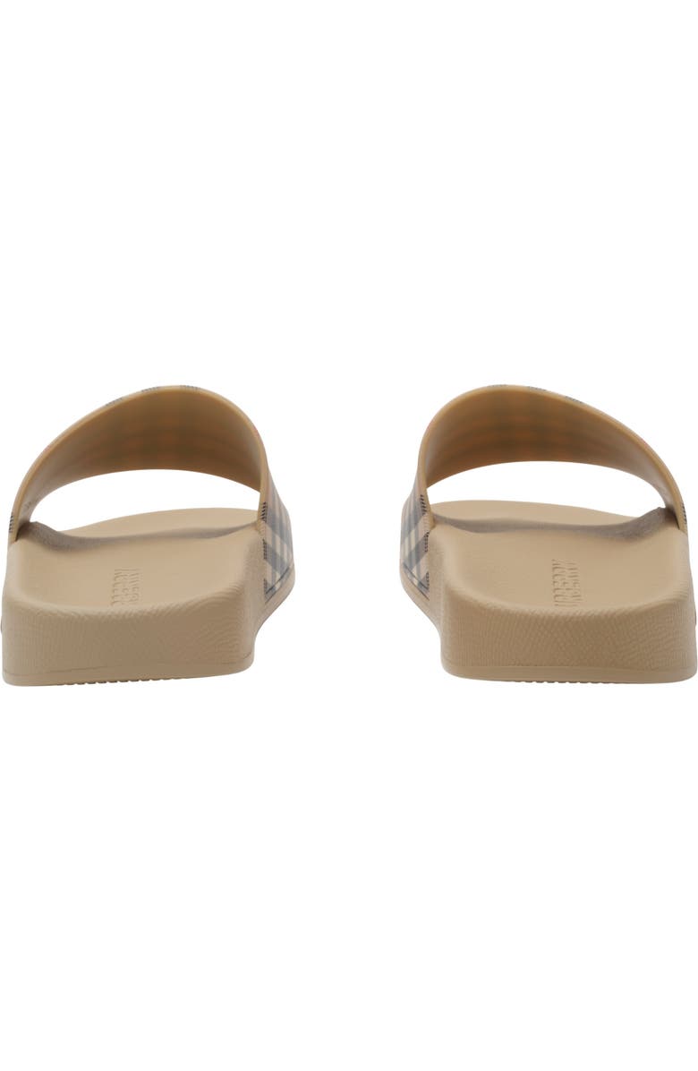 Burberry Check Slides, Alternate, color, Archive Beige