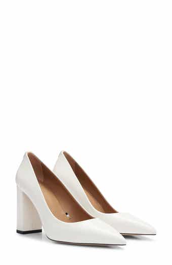 BOSS Janet Block Heel Pointed Toe Pump