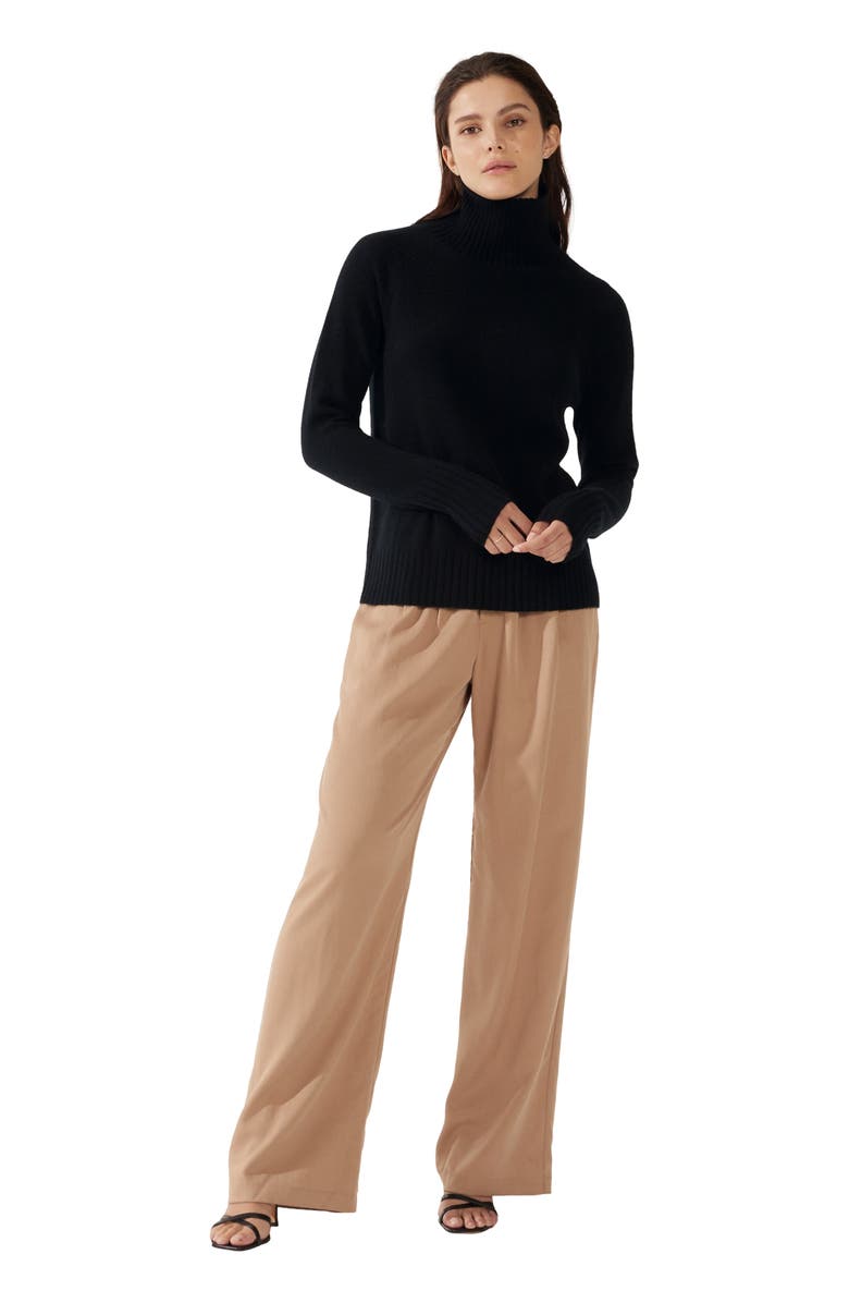 Italic Emma Cashmere Relaxed Turtleneck Sweater, Main, color,