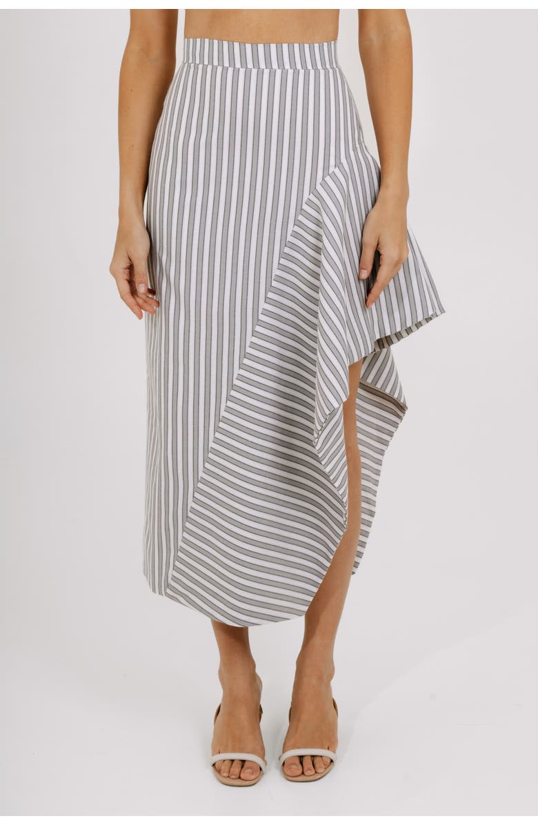 Valentina Gordon Cloud Skirt, Main, color, Grey Stripe