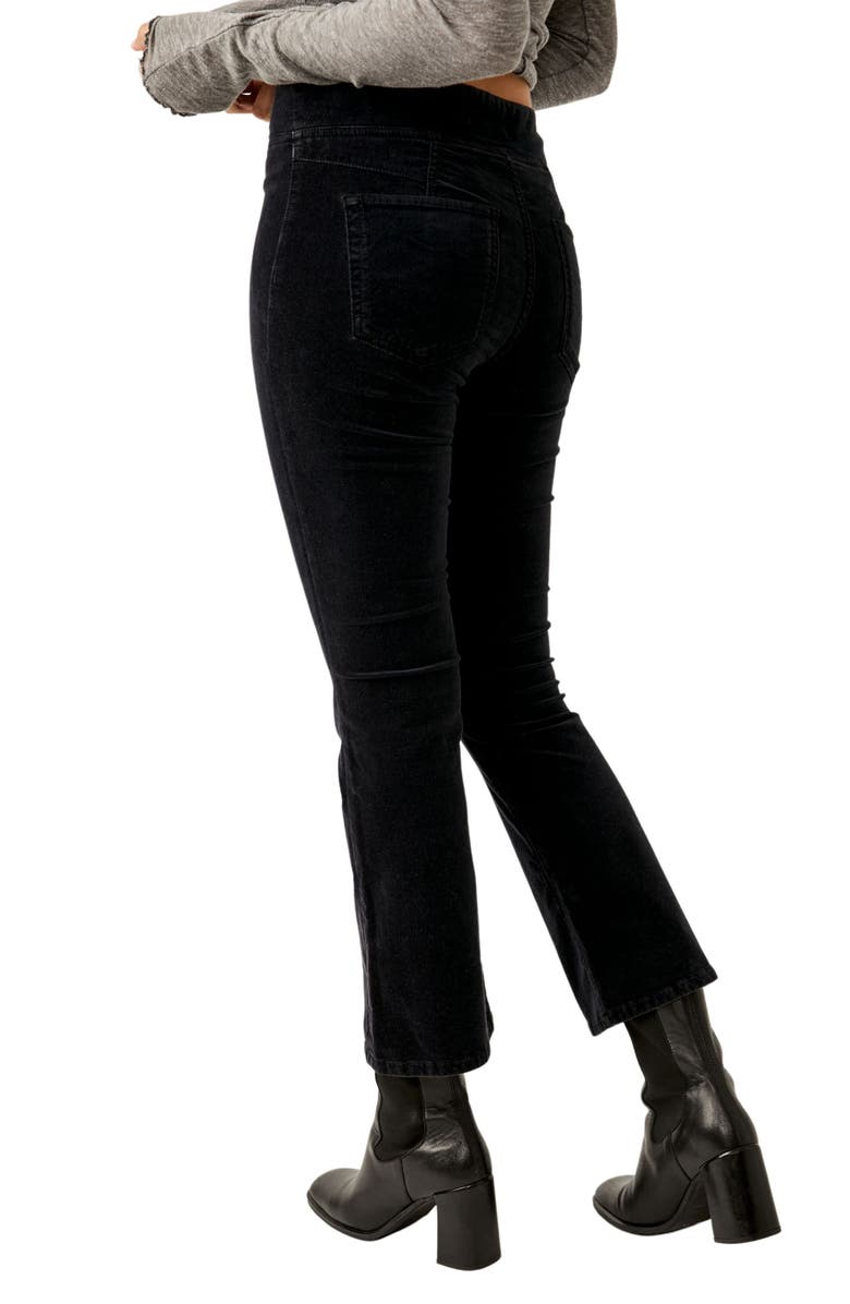 Free People In My Feelings Stretch Velveteen Crop Bootcut Jeans, Alternate, color,